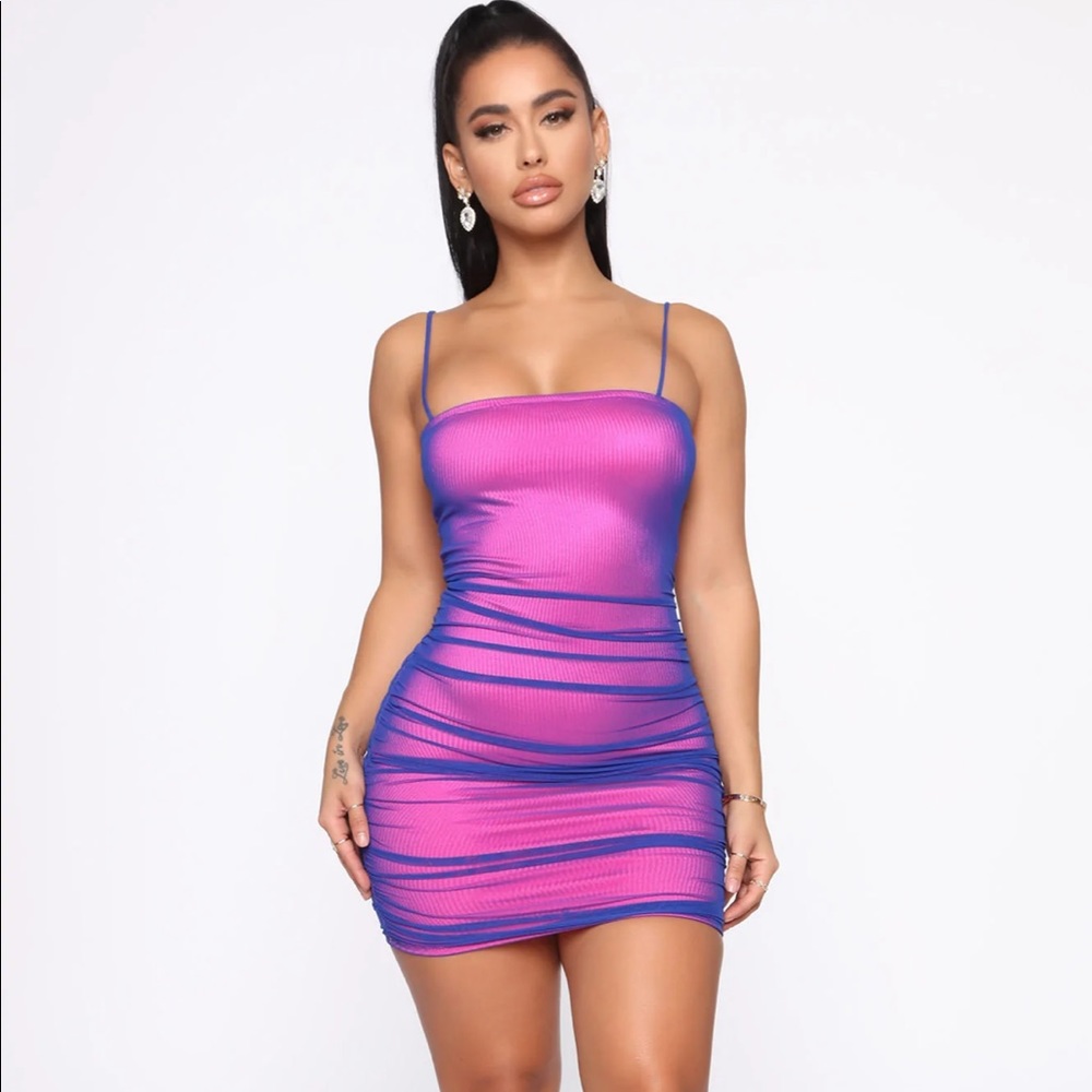 Mesh mini dress